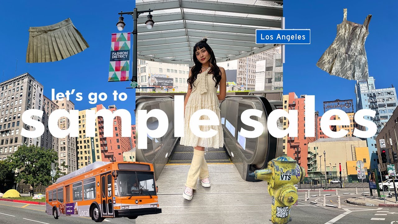 LET'S GO TO SAMPLE SALES // buying my *SPRING* wardrobe with $100!!!