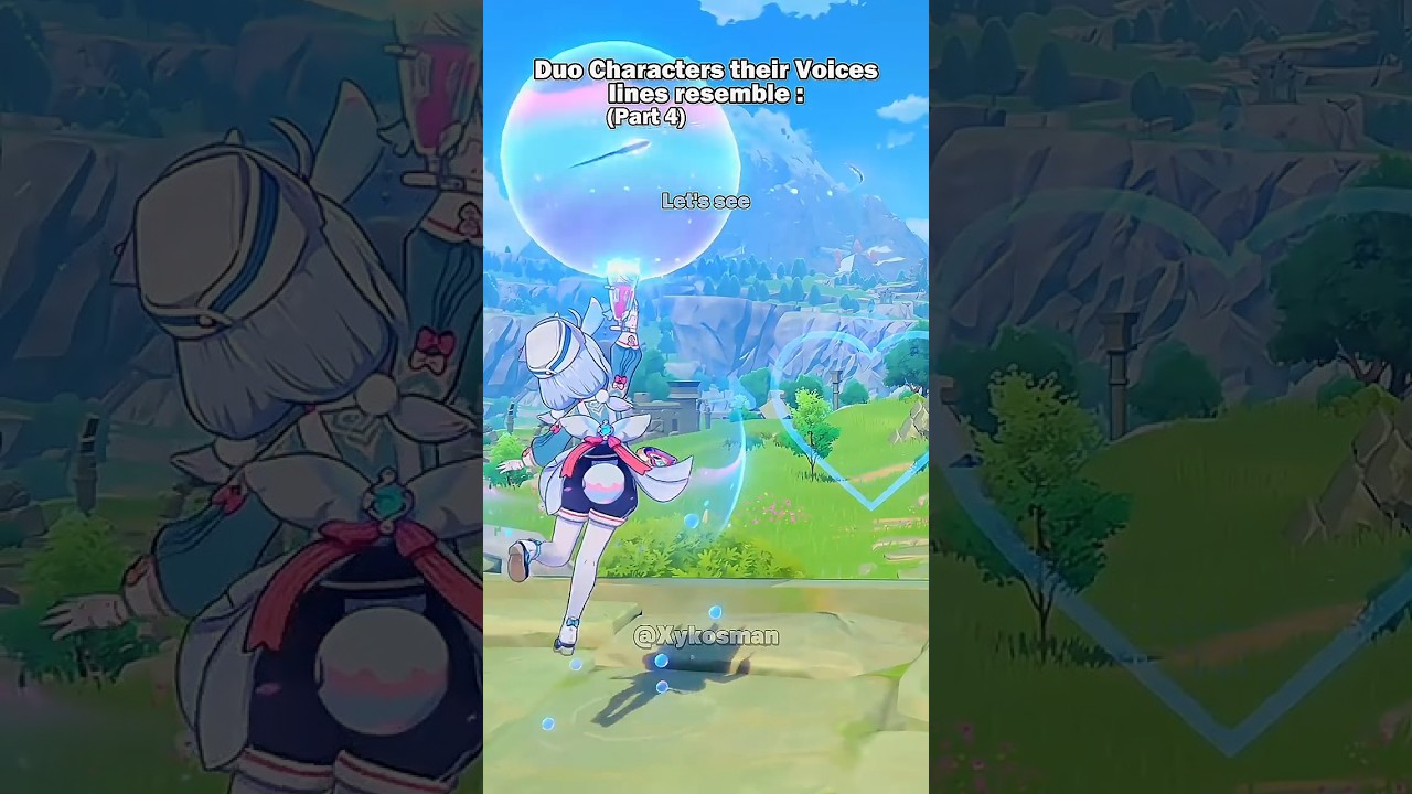 When duo Characters Imitate their Resemble Voice lines ✨ #genshinimpact