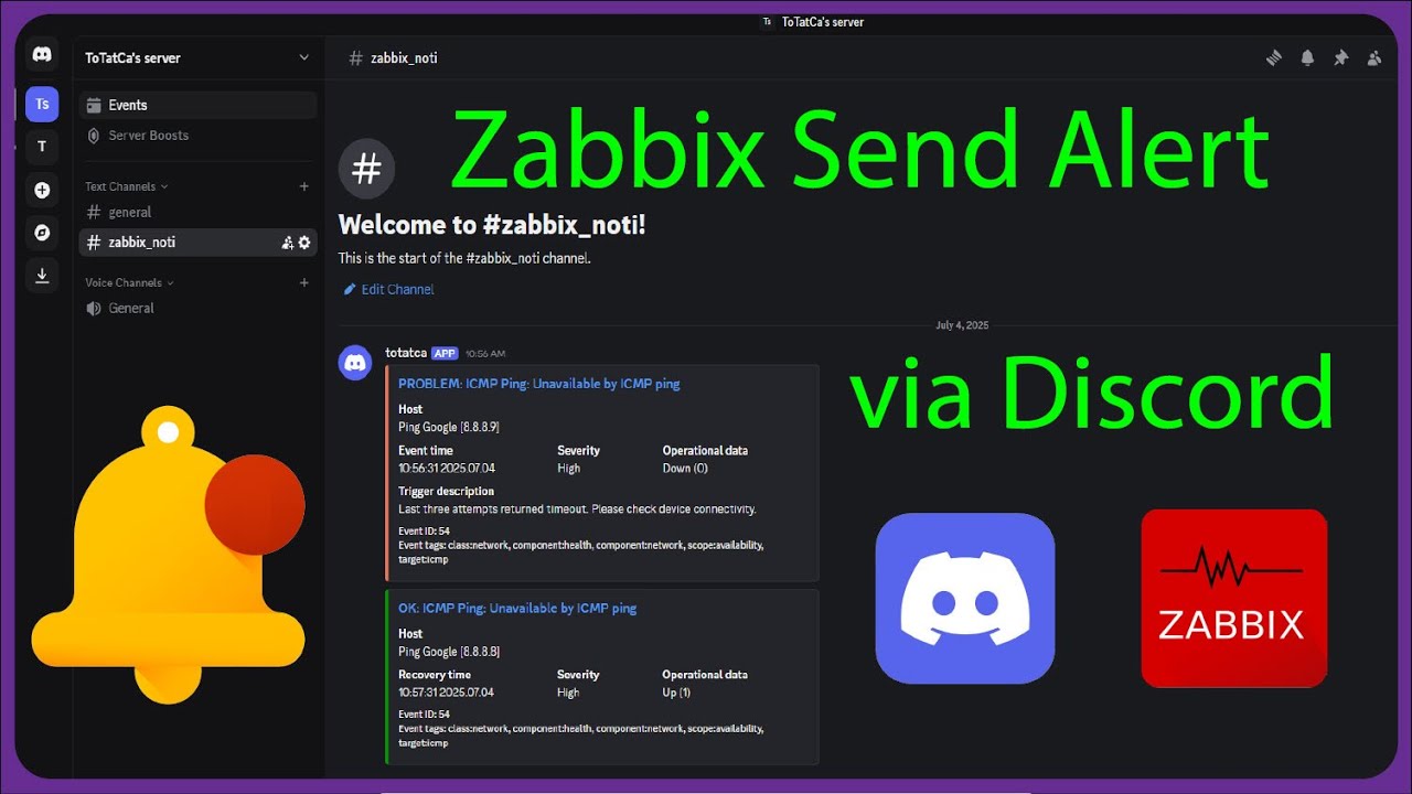 Zabbix - How to Send Zabbix Alerts to Discord via Webhook