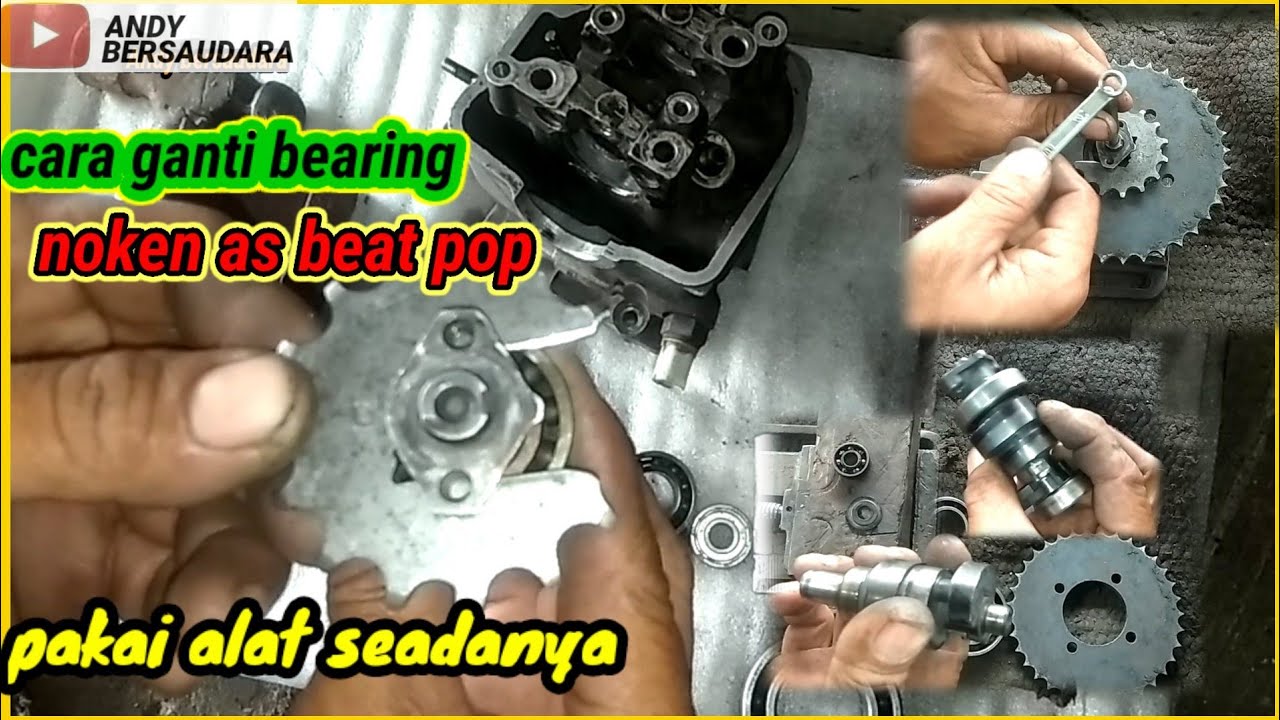 cara membuka dan memasang lahar noken as beat pop ll alat sederhana #ger_bekas