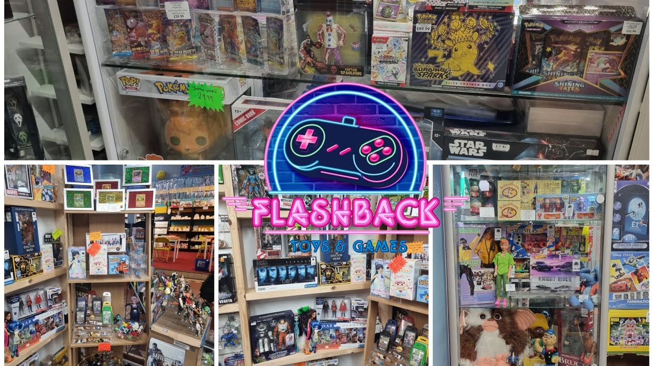 **First Video** Flashback toys & Games In Longton Stoke on Trent. Longton indoor market 