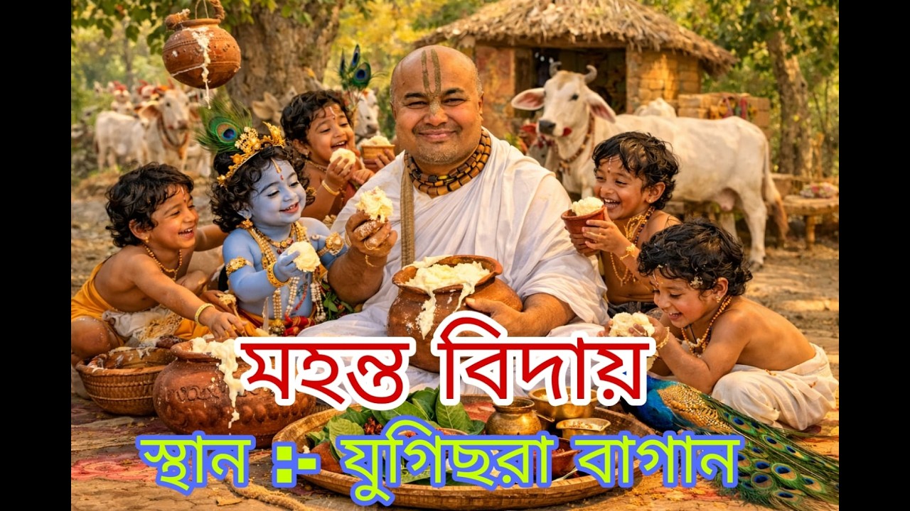 !! Jay Shree Radhe   Shree Shree horinam joger Mohanto bidai   Jugicherra Bagan  Katlicherra