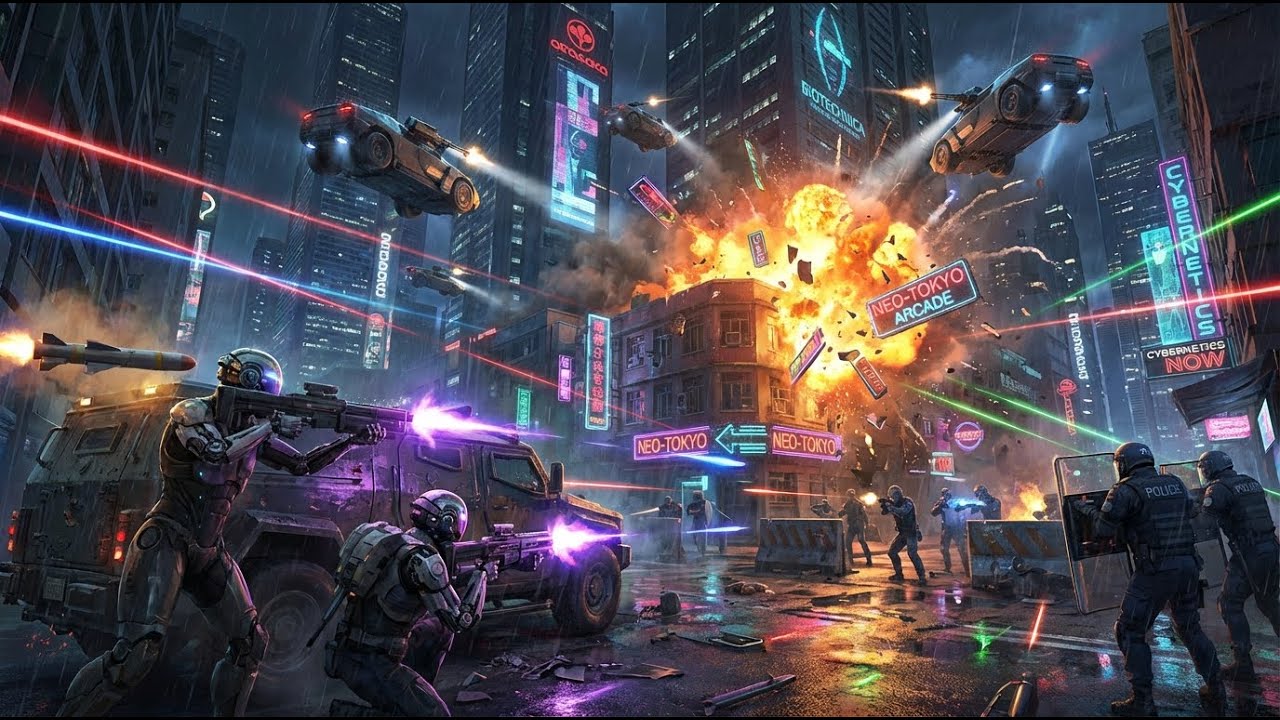 SYSTEM OVERRIDE 🤖 Darksynth / Midtempo Bass | Cyberpunk & Cyborg Action Music