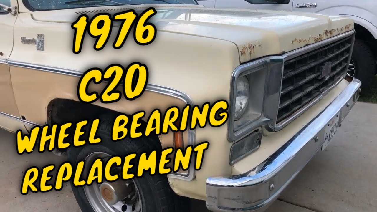 Замена передних ступичных подшипников на грузовике Chevrolet C20 Square Body 1976 года