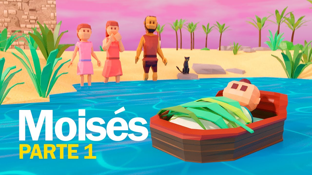 Moises parte 1 👶 Historias Biblicas Animadas | Moses part 1 - Bible stories