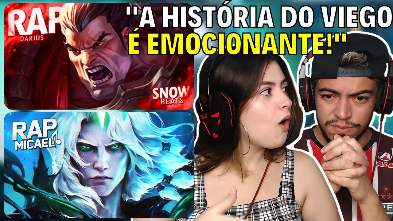 CONHECENDO LOL! 🔥🤩 2 EM 1 ♫ O Rei Destruído  Viego e Rap do Darius | Contemplem Minha Ira REACT