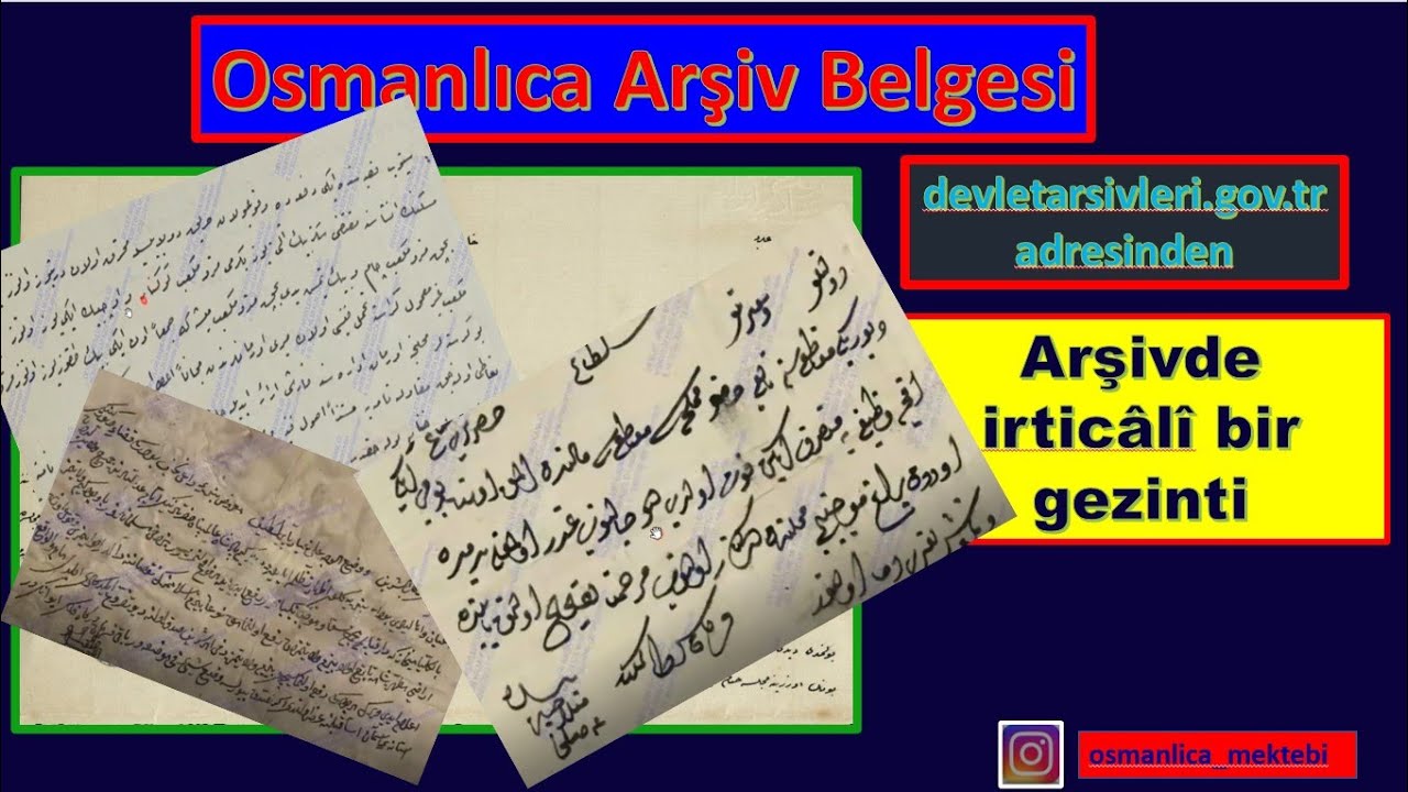 Arşivde İrticali Bir Gezinti(Rastgele aratılan kelimelerde &ccedil;ıkan belgelere baktık)