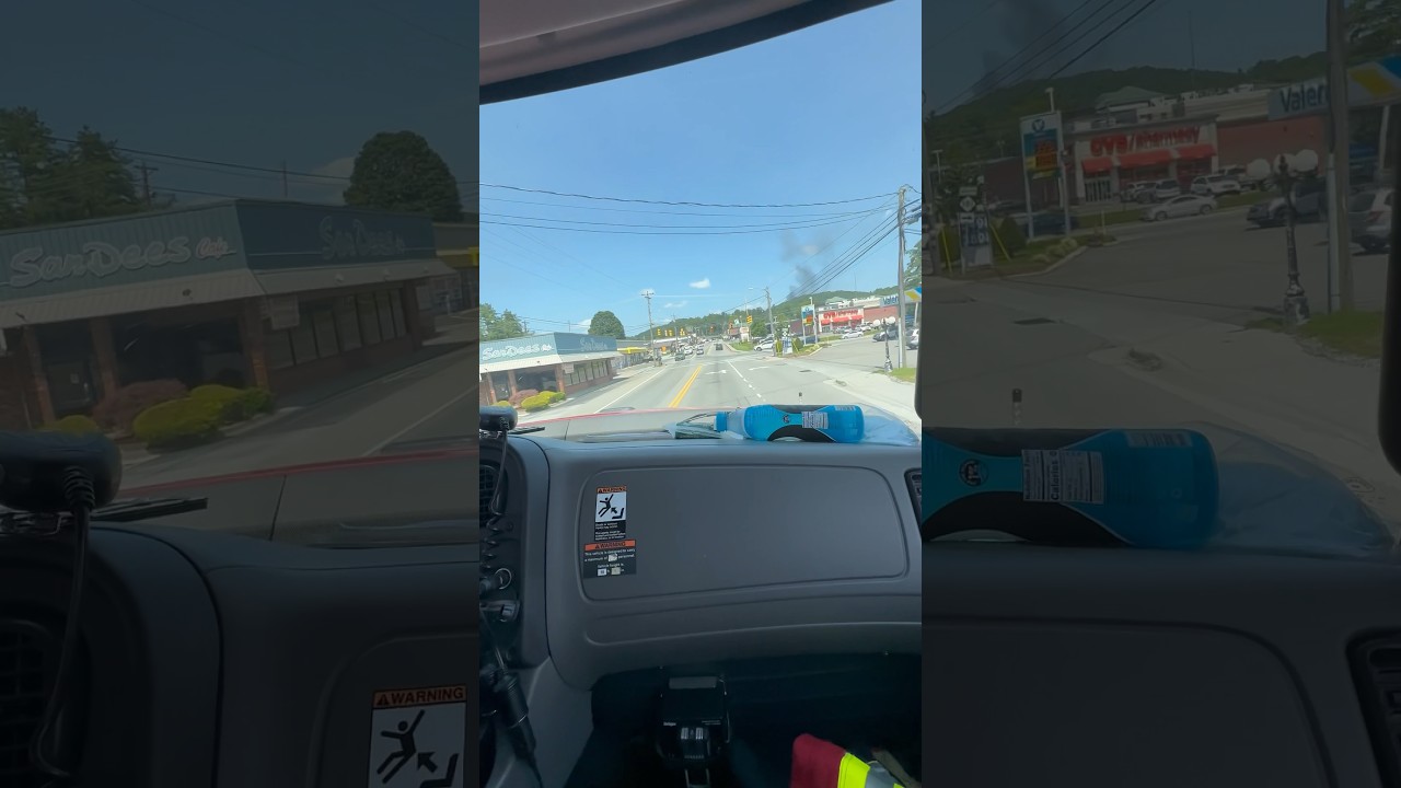 Engine 2203 responding to a Structure fire with SCREAMING Q Siren
