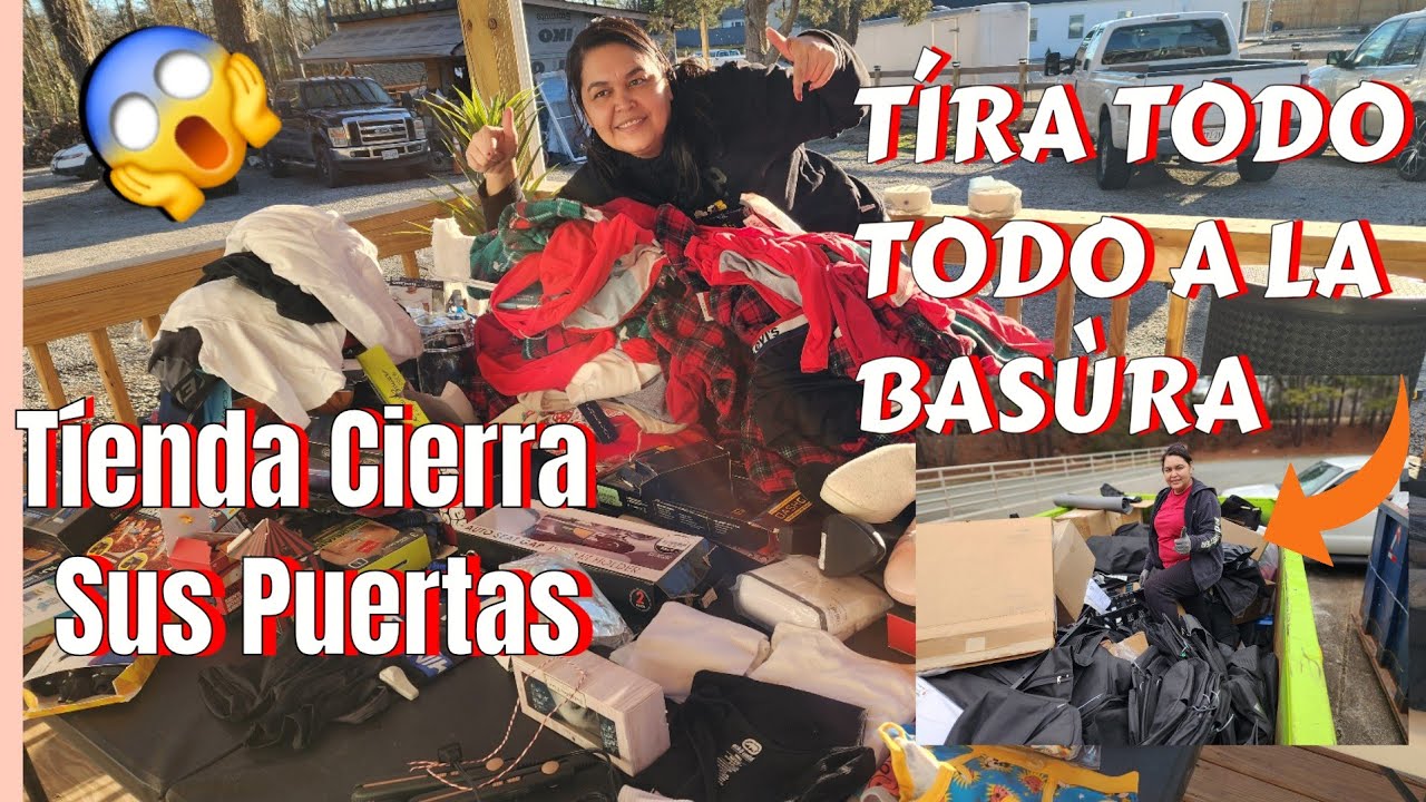 ♻️Tíenda Cíerra Sus Puertas😱Y TÍRA TODO  TODO A LA BASÚRA😱Míren Todo Lo Que Botaron