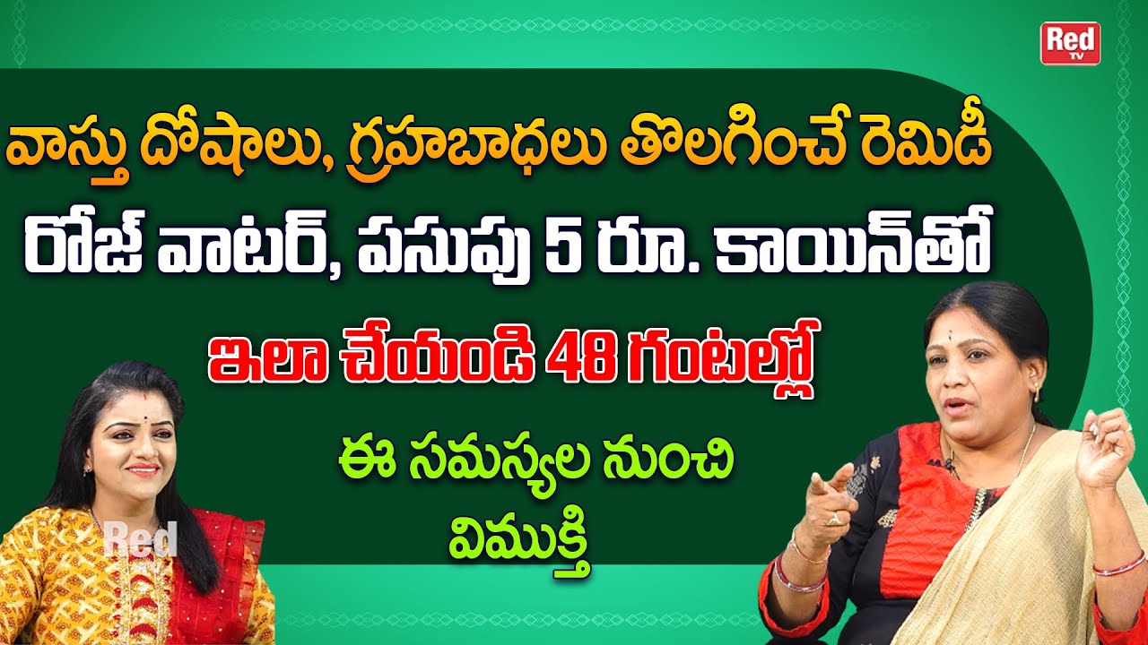 వాస్తు దోషాలు, గ్రహబాధలు, తొలగించే రెమిడీ  ఇలా చేయండి ఈ సమస్యల నుంచి విముక్తి  | Annapurna | RedTV
