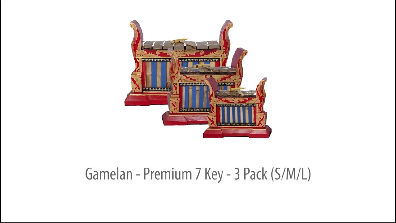 Gamelan - Premium - 7 key - 3 pack