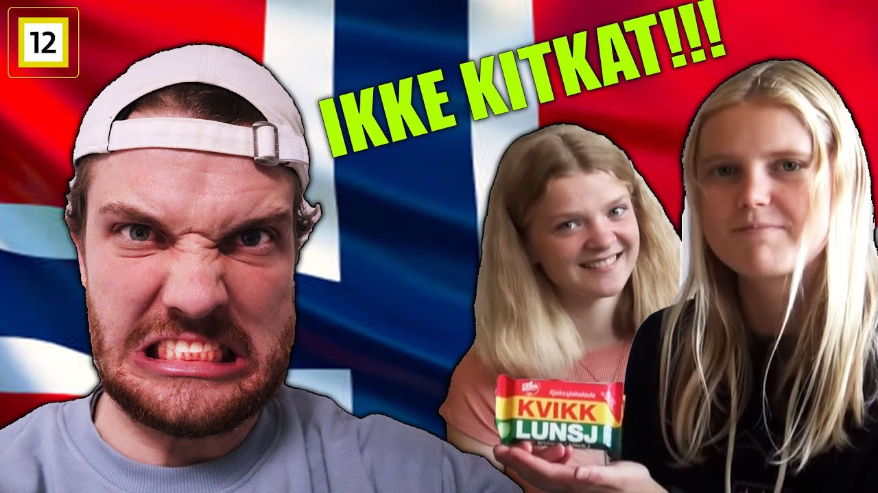 Norwegian Guy Reacting To German Girl And Thaletot Tasting Norwegian Candy! (kitkat ALERT)
