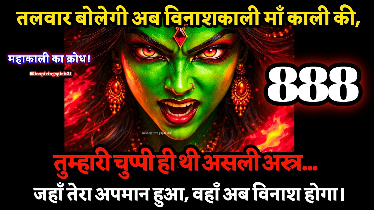 😱तलवार बोलेगी अब विनाशकाली माँ काली की,🔥 तुम्हारी चुप्पी ही थी असली अस्त्र...🔱#maakali #shivshakti