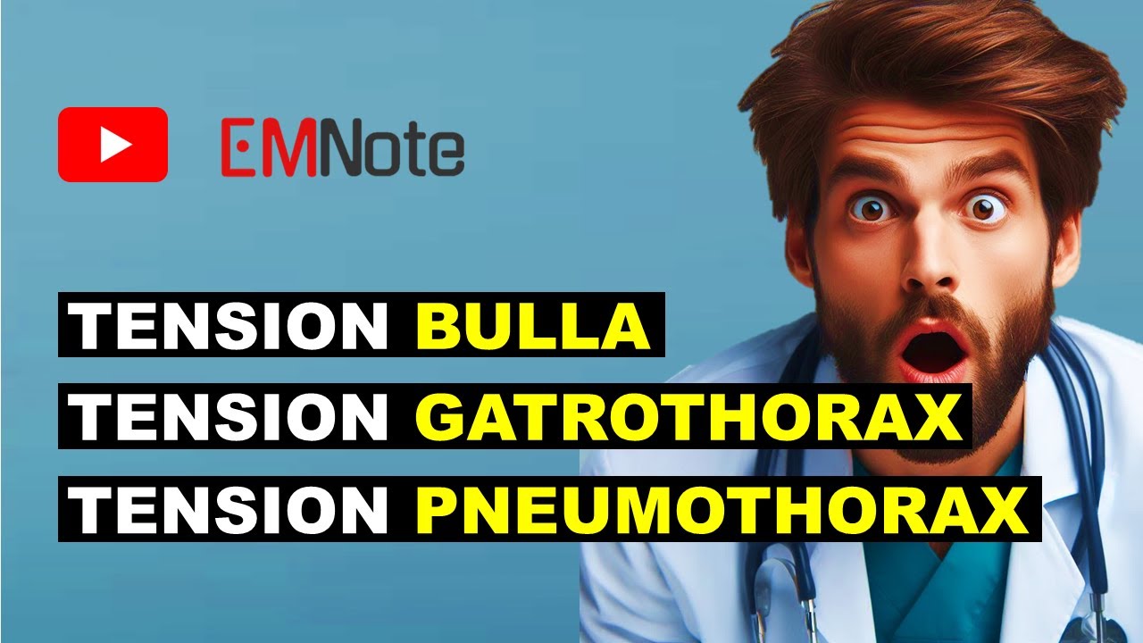 Tension pneumothorax, bulla, and gastrothorax
