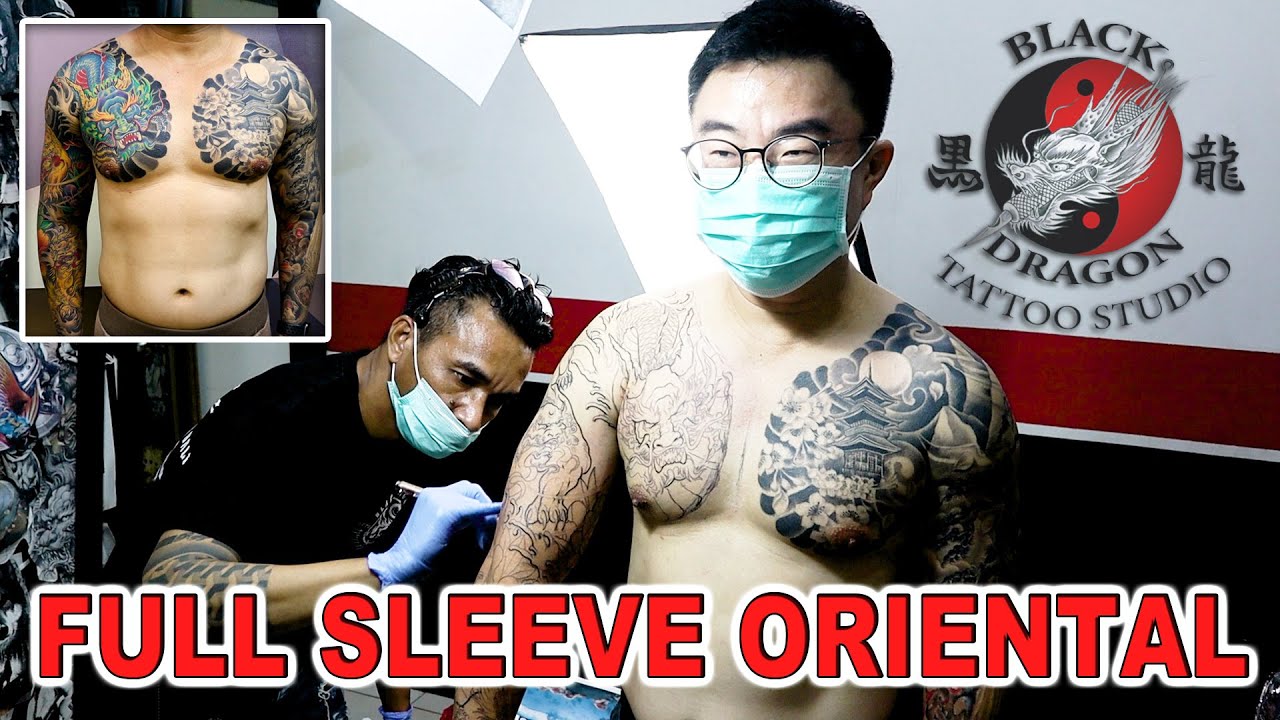 Full Sleeve Oriental Tattoo