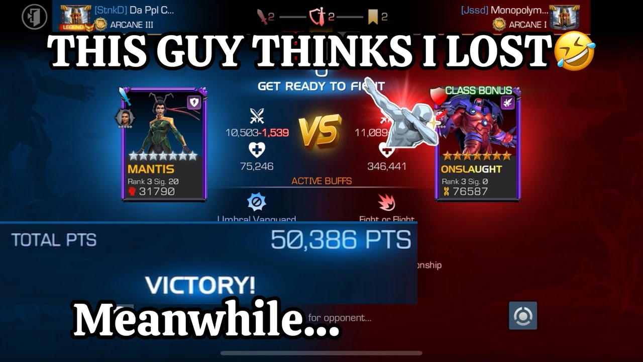 Mantis Steals 50K+ Points From Onslaught (Perfect Fight)