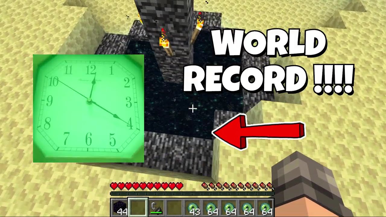 Super Fast MINECRAFT Speedrun!!!  (1.26.2 )