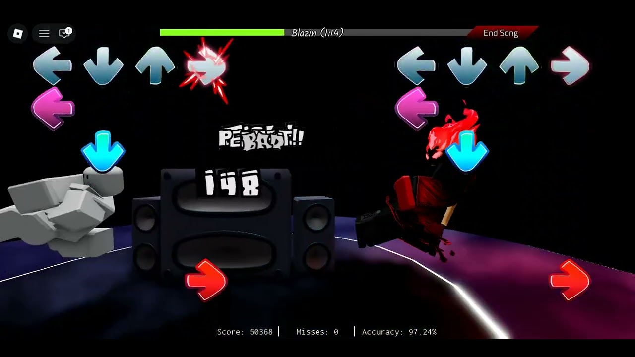 fnf blazin roblox hard