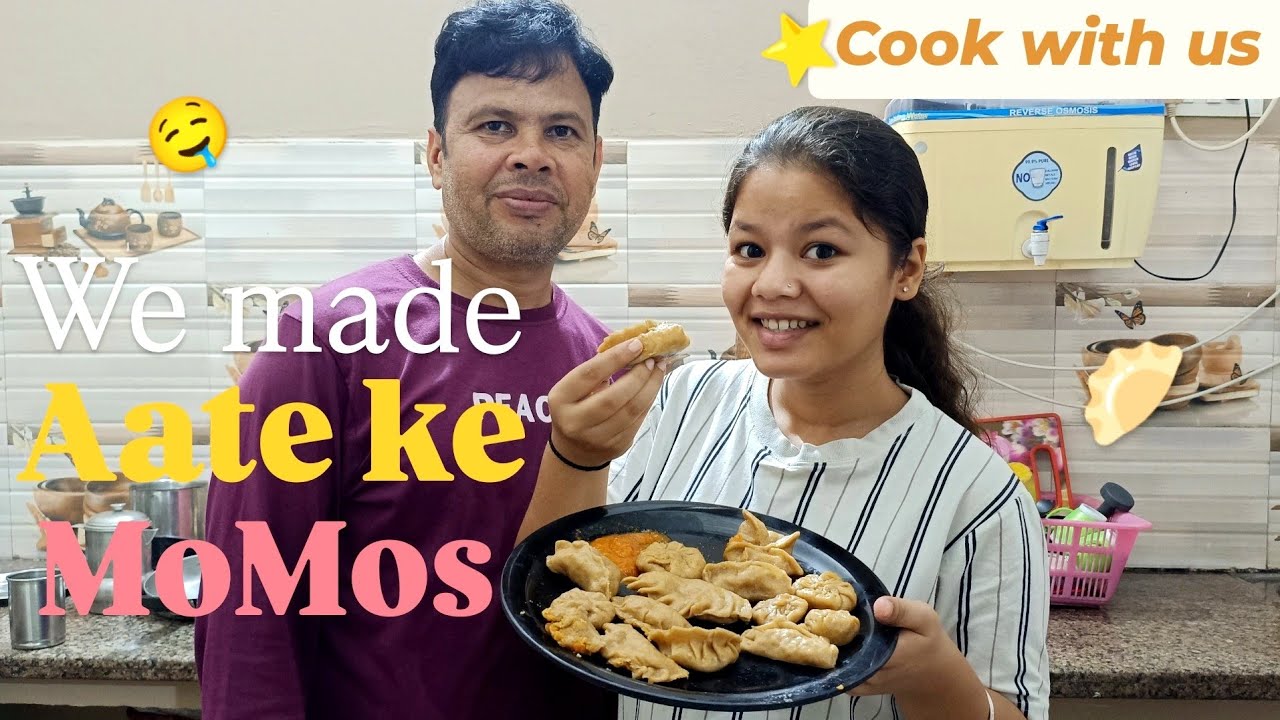 Maine aur Papa ne banae Aate Ke MoMos🥟 | Avani Rawat