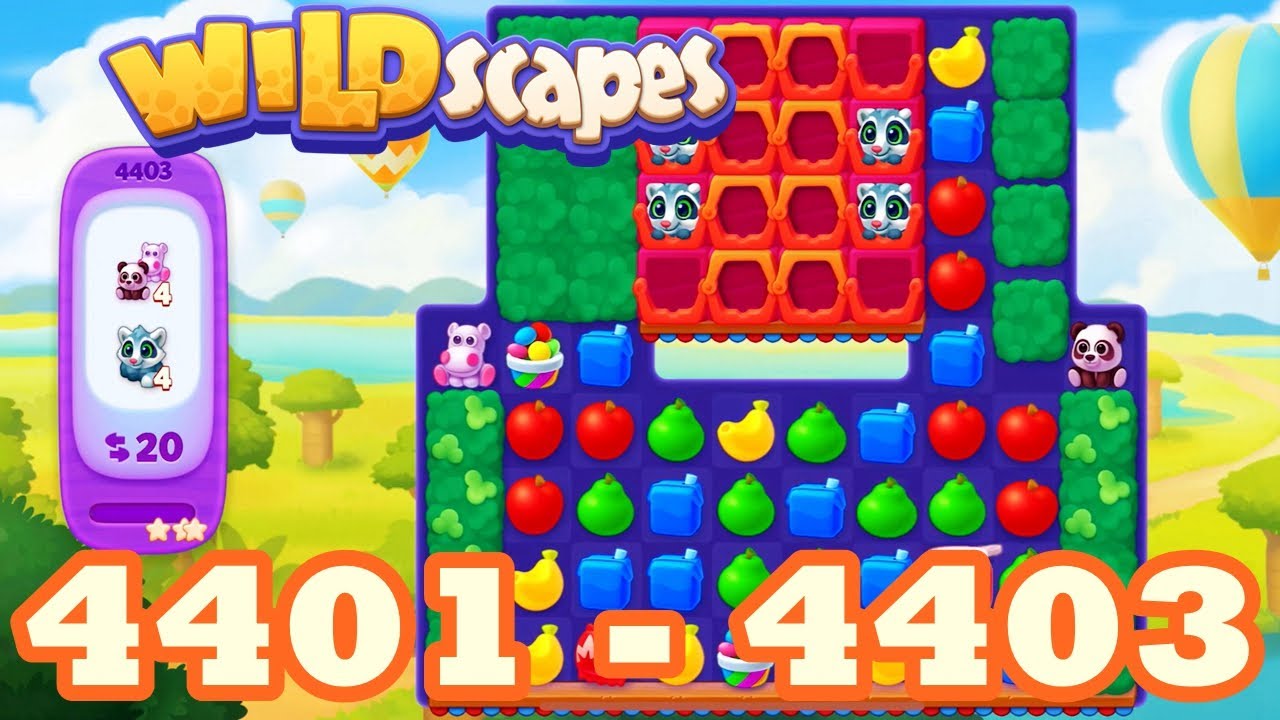 Wildscapes Level 4401 - 4403 HD Walkthrough 3 match puzzle | android | 4402 | GameGo Game | IOS