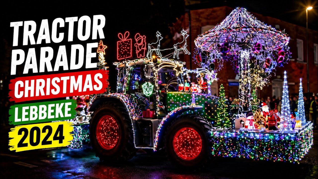 Tractor parade Christmas Lebbeke 2024