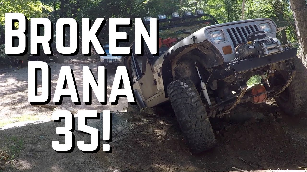 Jeeps Offroading #9 - BROKEN DANA 35 on 35” Tires!! at Southington Offroad Park