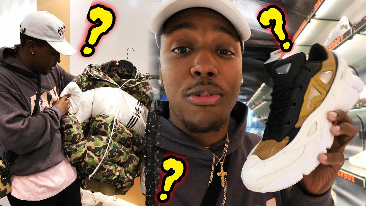SHOPPING FOR RARE SUPREME, OFF WHITE, BAPE & ADIDAS AT THE...MALL? Sneaker Shopping & Mall Vlog!!