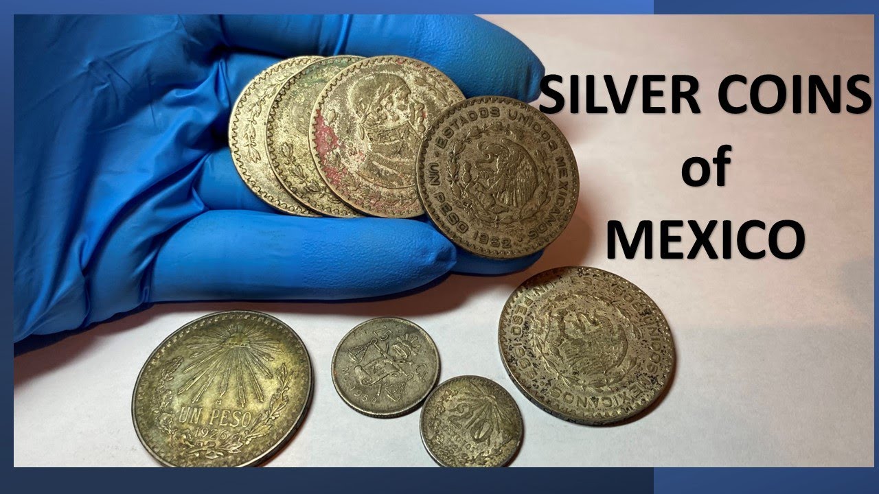 SILVER COINS of MEXICO What are they Worth? 20 Centavos (1927), 25 C (1952), 1 Peso (1926-1963)