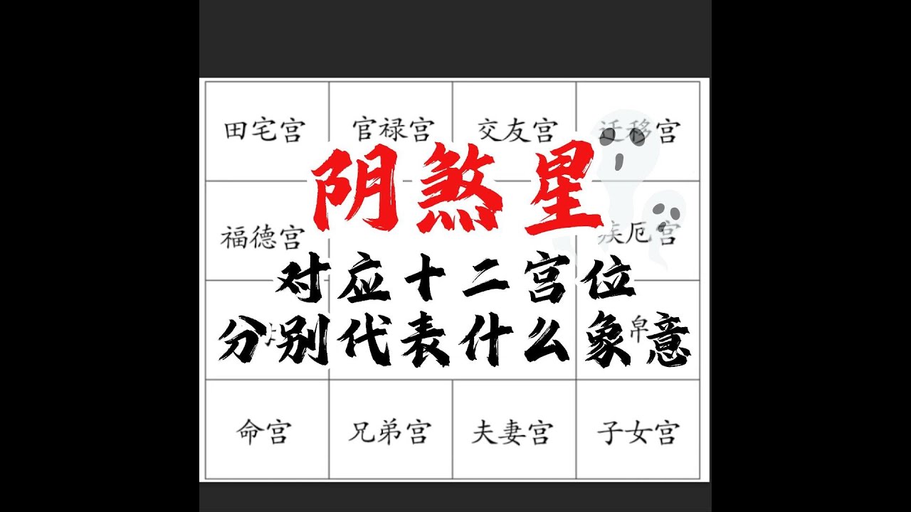 紫微斗数 | 阴煞星对应十二宫位的含义
