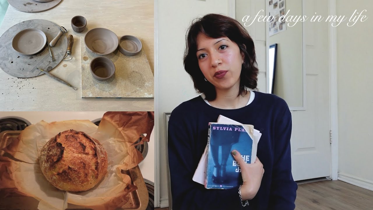 Two days in my life (sourdough, current reads & ceramics)