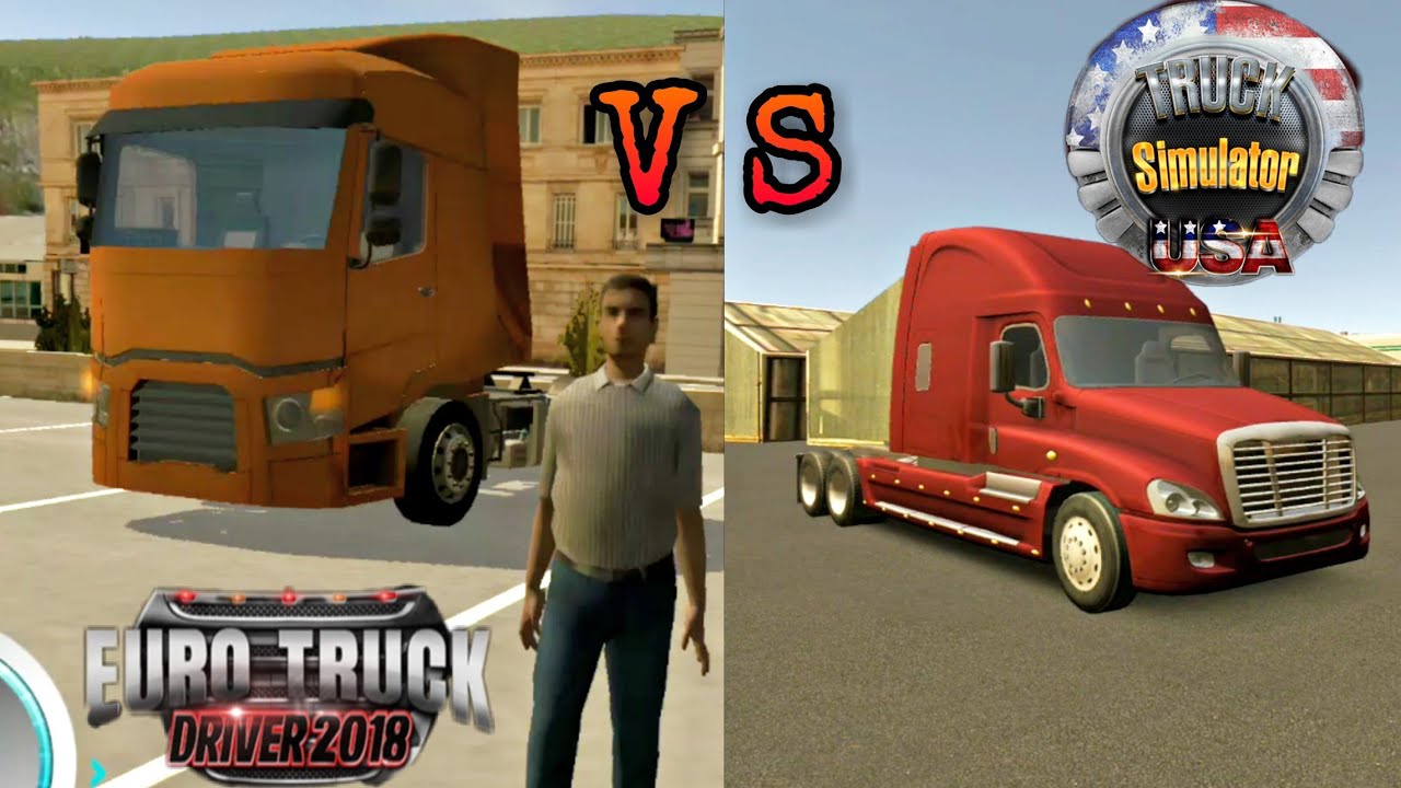 Euro Truck Driver 2018 | VS | Truck Simulator USA | OVILEX Android Gameplay Comparison !!!