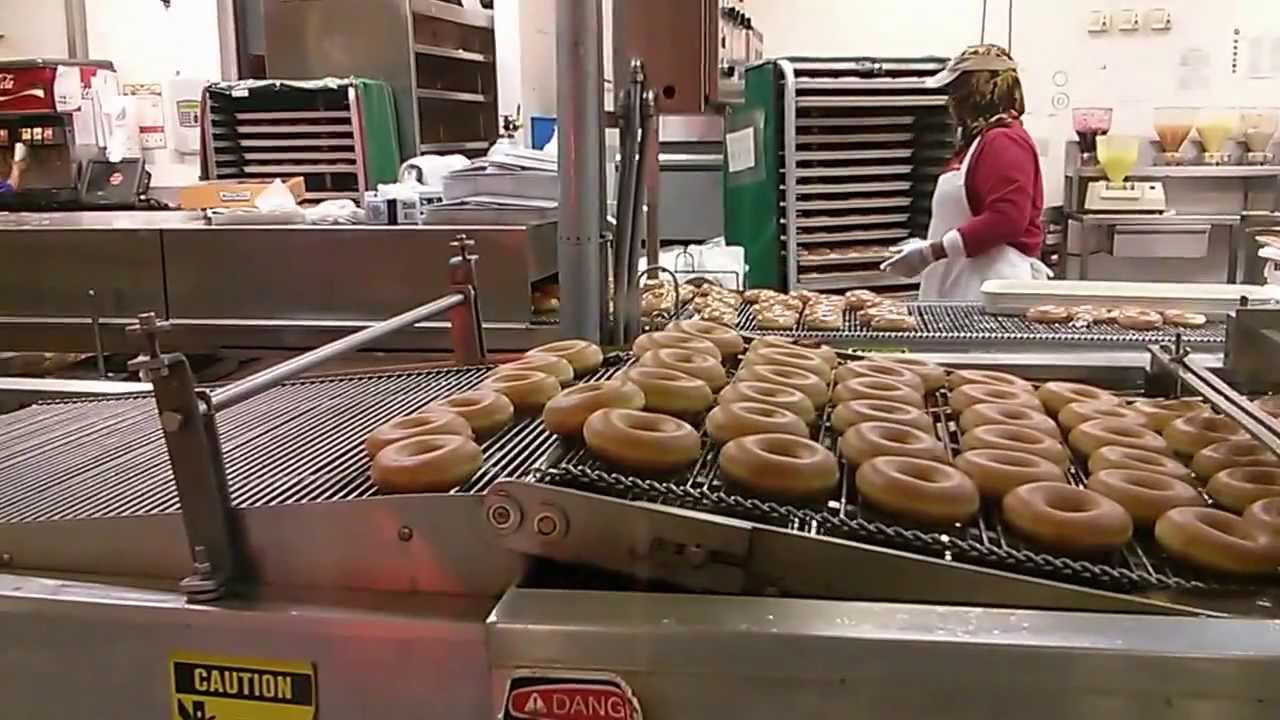 The Krispy cream donut machine