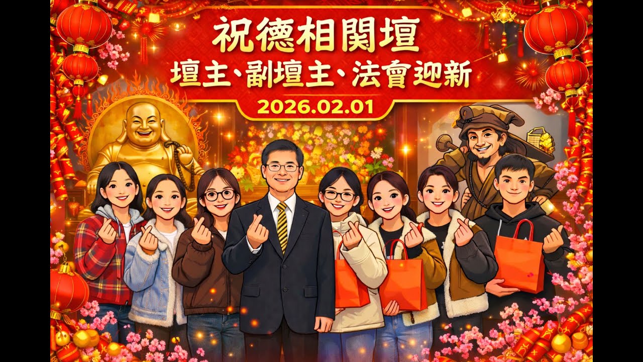 發一崇德 2026年度 台北板橋區【祝德佛堂】相關壇壇主, 副壇主, 法會迎新紀錄