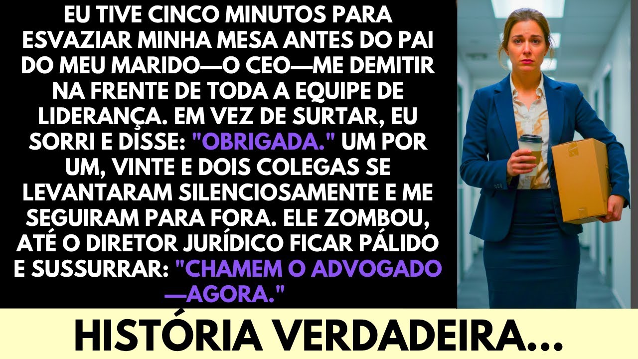 Meu Sogro Bilionário e CEO Me Demitiu Em Uma Sala de Reunião de Luxo — 22 Colegas Saíram Comigo