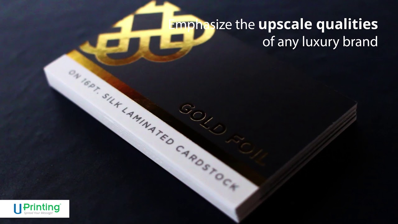 Gold, Silver, & Copper Metallic Foil Stamp Options for Business Cards