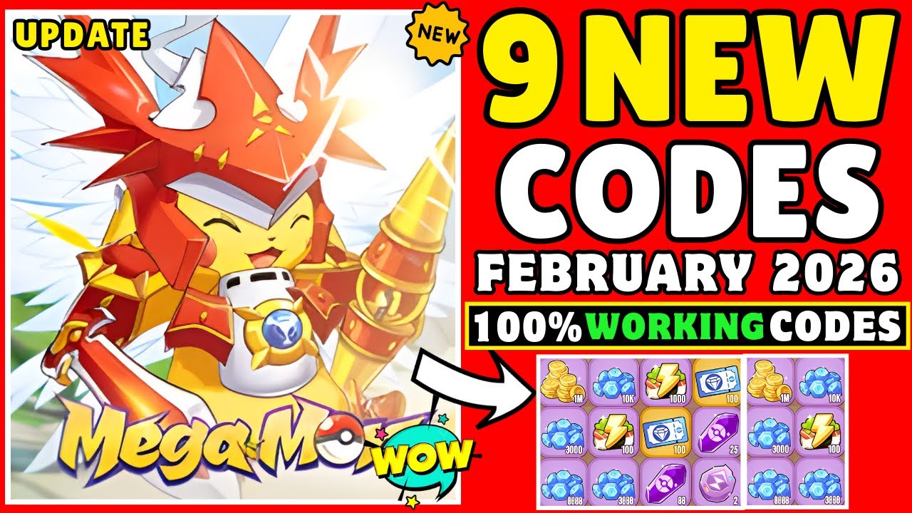 EXCLUSIVE🔥 MEGAMON GLOBAL CODES 2026! POCKET ARENA NEXT GEN GIFT CODES FEBRUARY 2026