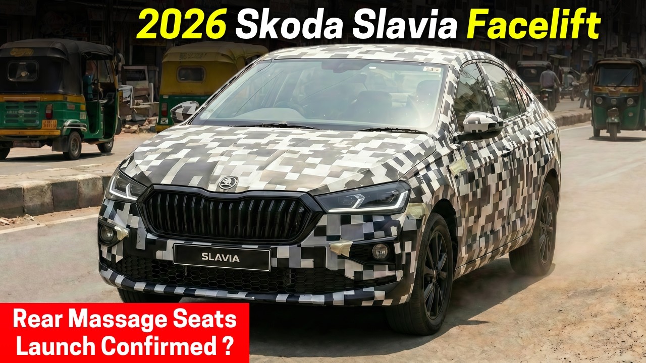 Skoda Slavia Facelift 2026 - 5 Major Updates, Panoramic Sunroof and Launch Confirmed ?