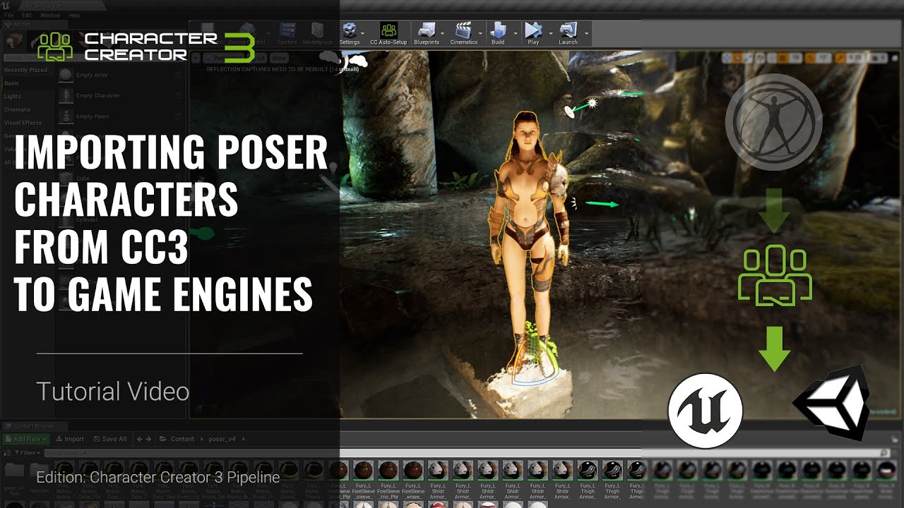 Character Creator 3 Tutorial - Importing Poser Characters from CC3 to Game Engines