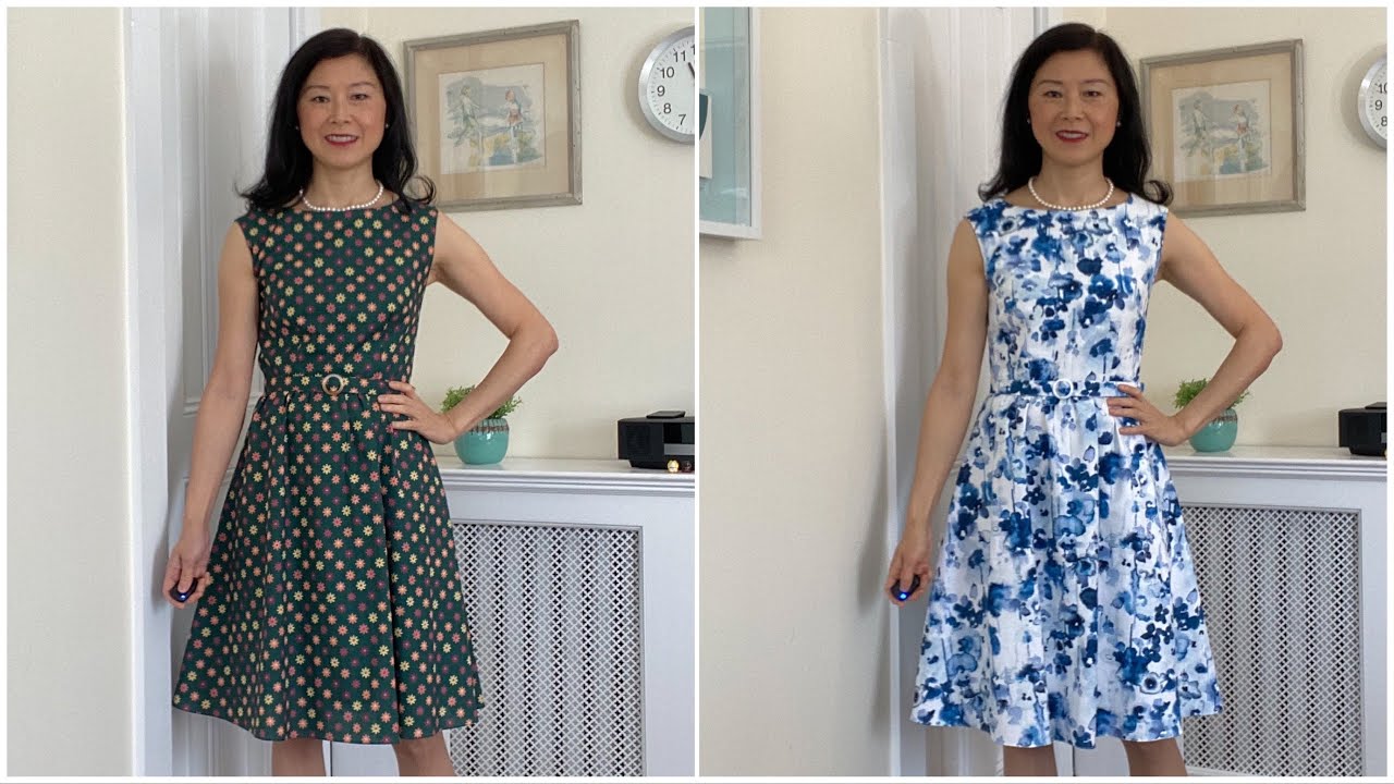 80. 1950’s-ish Sleeveless Dresses with Gathered Skirts (Vogue V9197) - Quilting Cotton & Cotton Duck