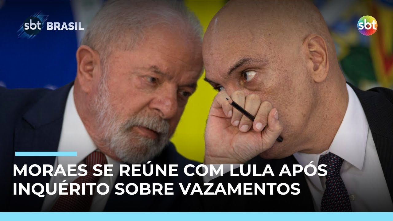 Moraes se re&uacute;ne com Lula e ministros para discutir seguran&ccedil;a e combate ao crime | #SBTBrasil