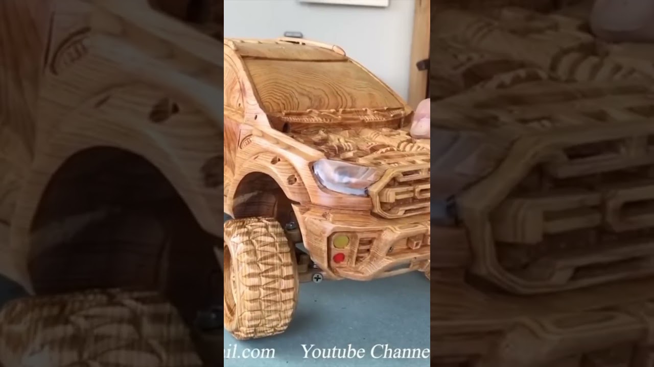 woody kills to make a new brand car #funny #automobile #monkey #woodworking #diy #animals #comedy