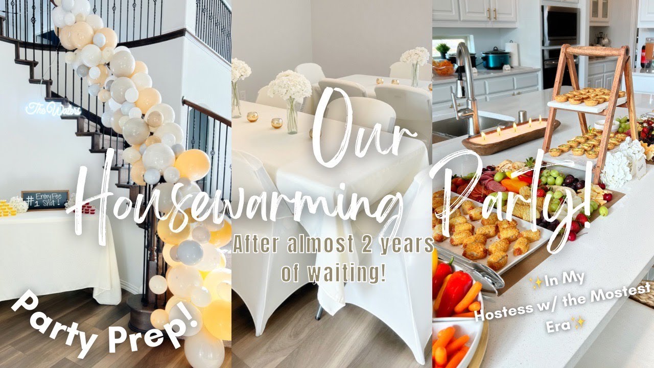 Our Housewarming Party Vlog | Party Prep with Me! #housewarming #partyprep #partyideas #hosting