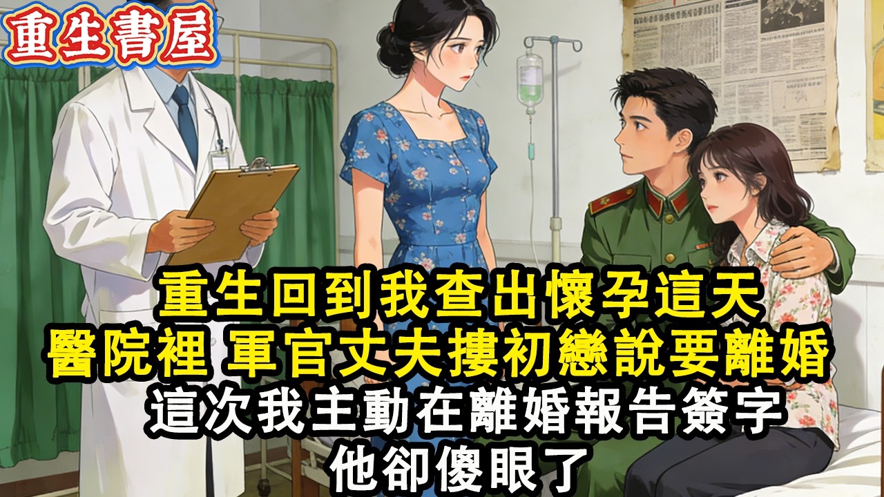【重生爽文】重生回到我查出懷孕這天 醫院裡 軍官丈夫摟著初戀說要離婚 這次我主動在離婚報告簽字 他卻傻眼了#小說 #重生 #爽文#動漫 #故事 #動畫