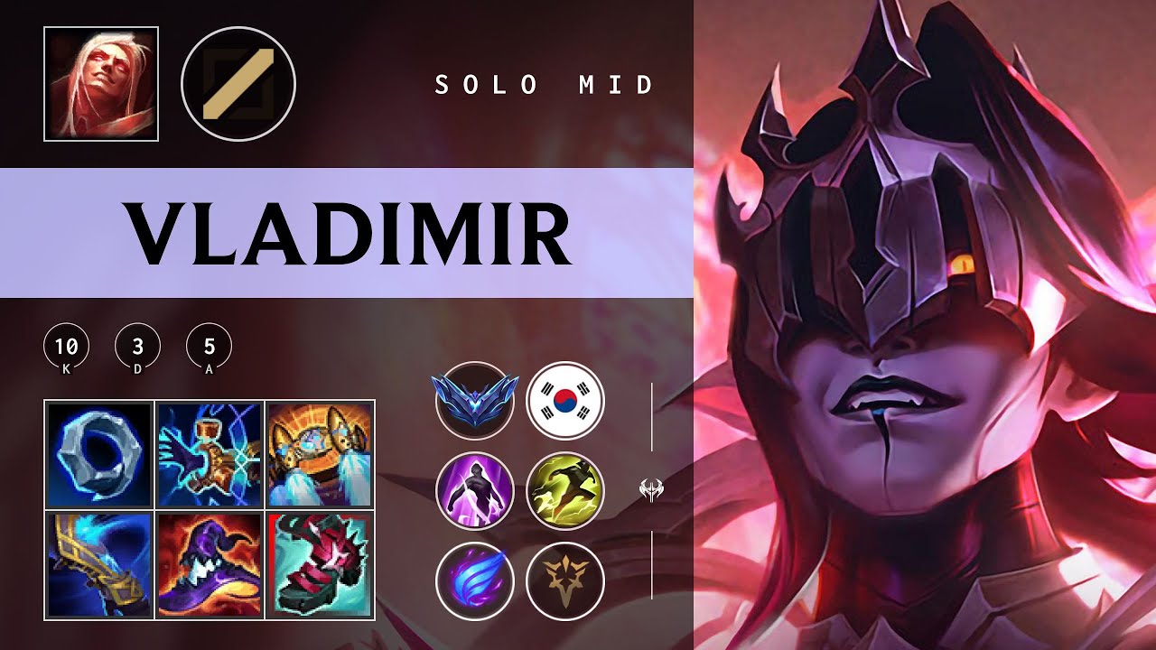 Vladimir Mid vs Akali - KR Diamond Patch 25.23