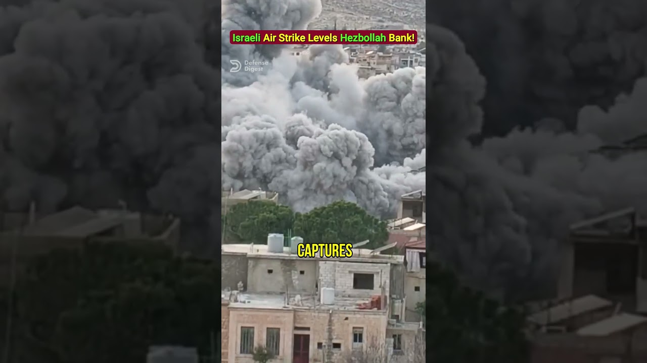 Israel Airstrike Destroys Hezbollah Bank!