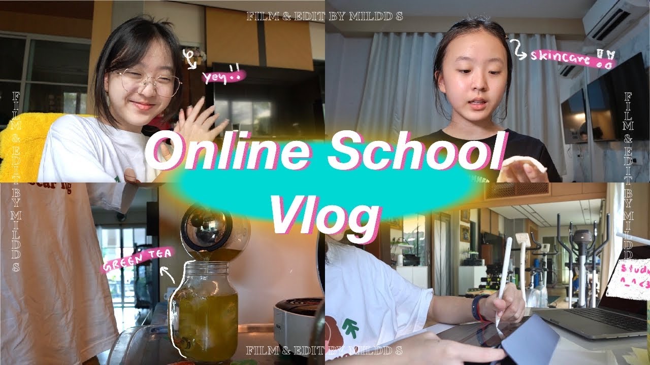 Online School Vlog 🖍📙| เรียนออนไลน์อีกเเล้วว!! | Unboxing K-beauty festival | Mildd S