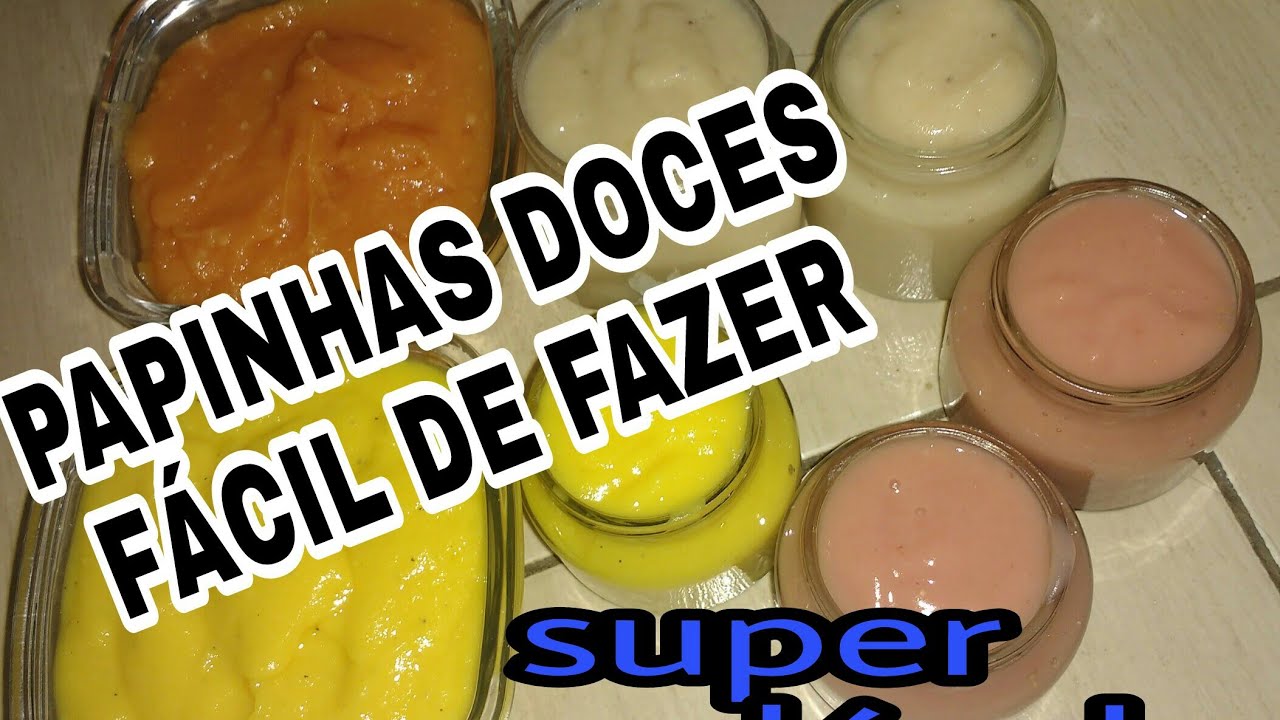 Papinhas doces para bebês