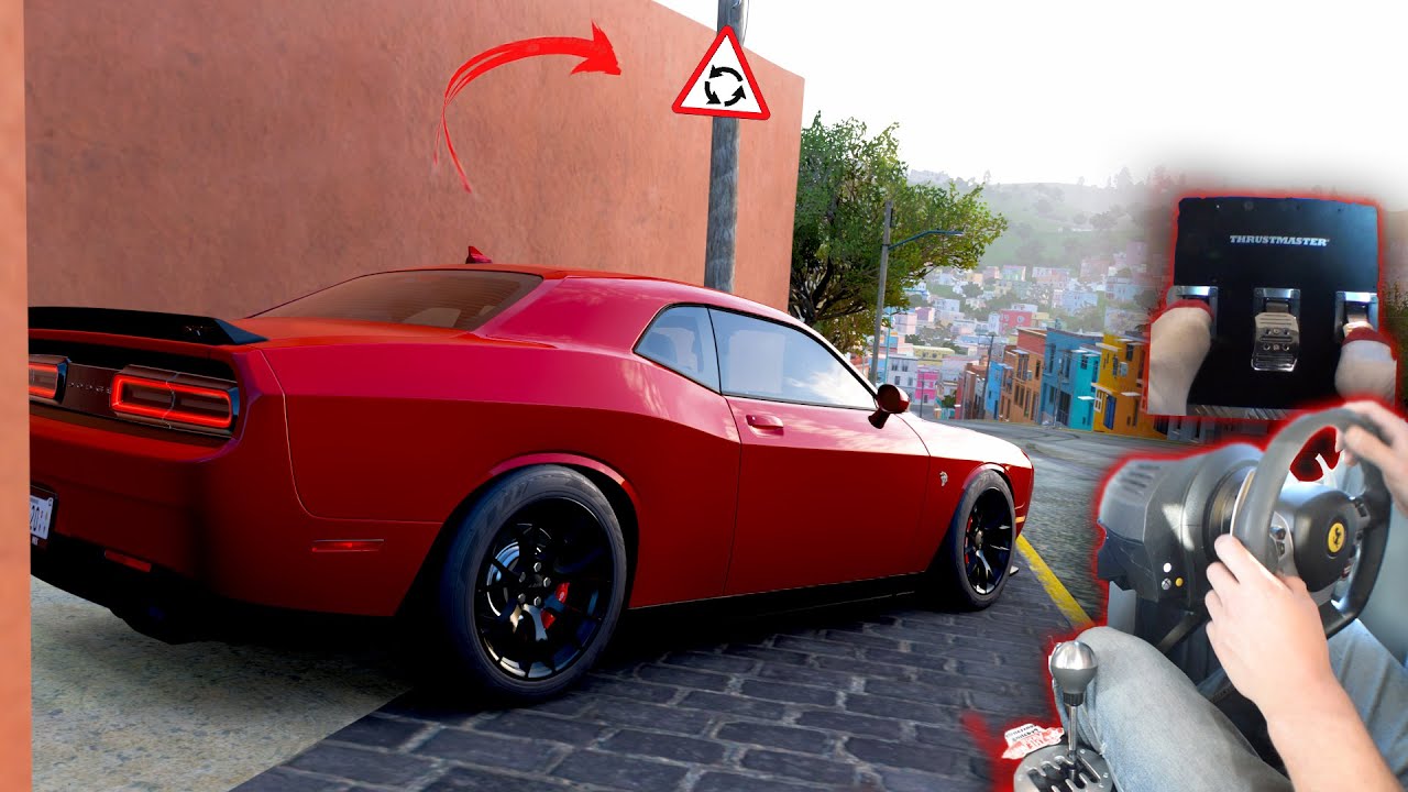 800+HP Dodge SRT HellCat Drifting - Forza Horizon 5 with Steering Wheel and Shifter
