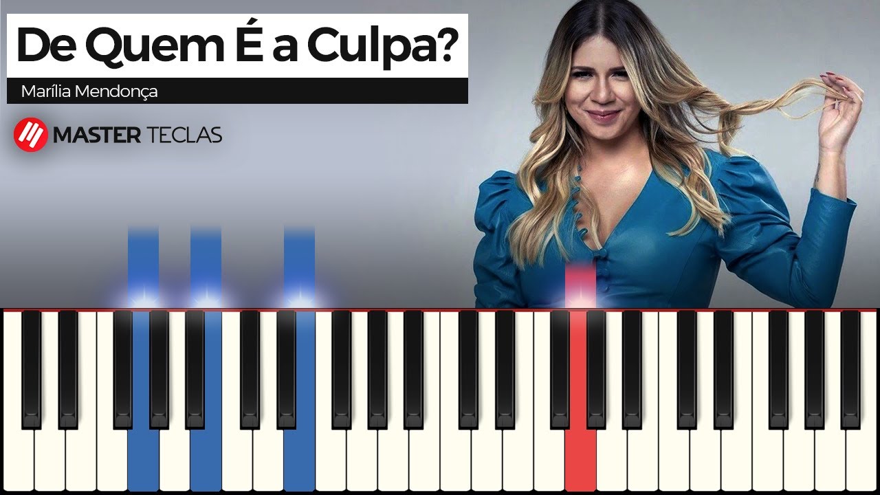 De Quem É a Culpa? - Marília Mendonça (Intermediário) | Piano Tutorial