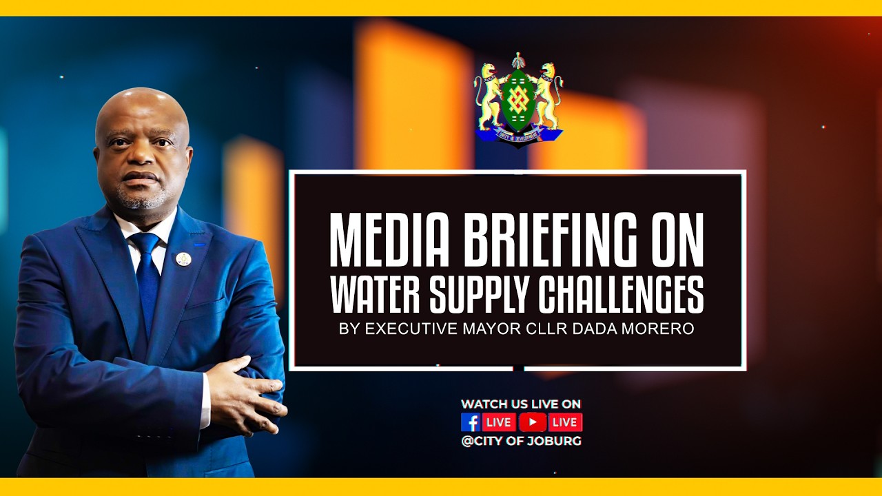 Mayor hosts media briefing at New Brixton Reservoir following water supply challenges